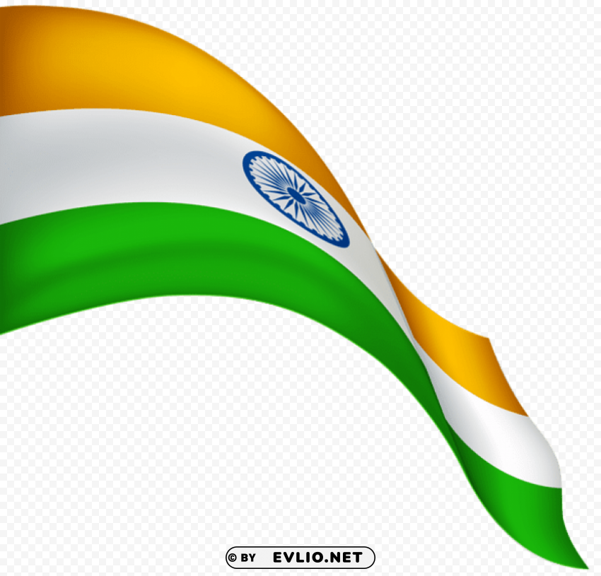 india waving flag transparent PNG photo with transparency