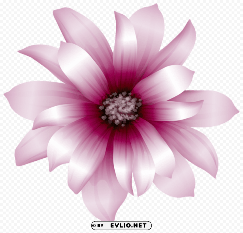 large pink flower transparent HighQuality PNG Isolated Illustration
