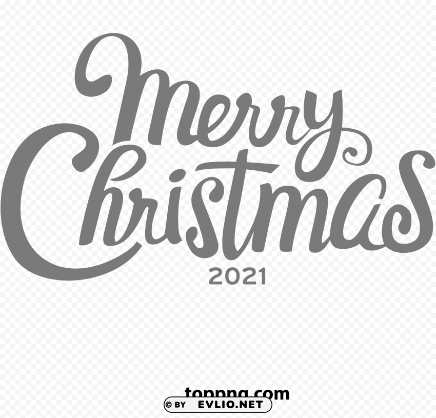 Merry Christmas Grey Color PNG Images With Transparent Layering