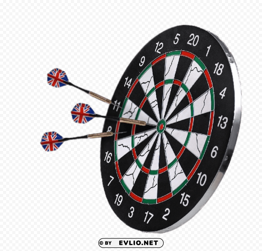 three darts on a dartsboard HighResolution Transparent PNG Isolated Item