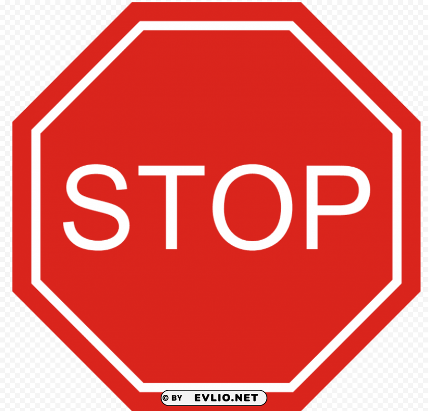 sign stop PNG files with no background assortment