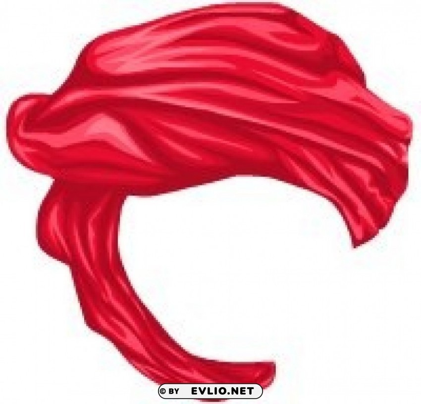 Casablanca Silk Flowy Turban Red PNG Image With Clear Isolation