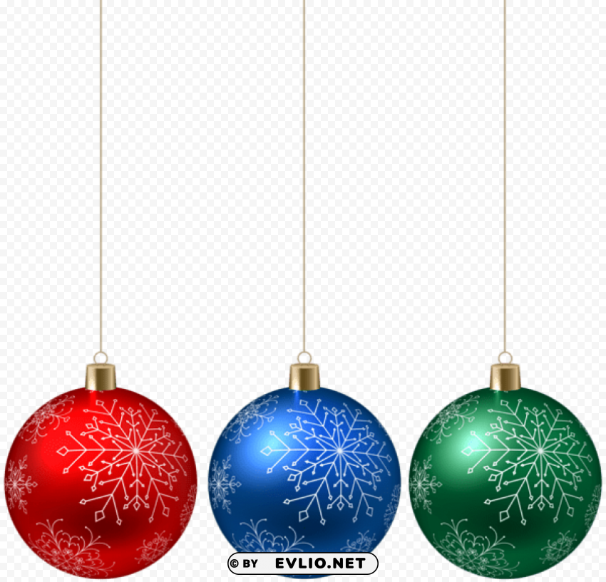 christmas hanging ornaments HighQuality PNG with Transparent Isolation