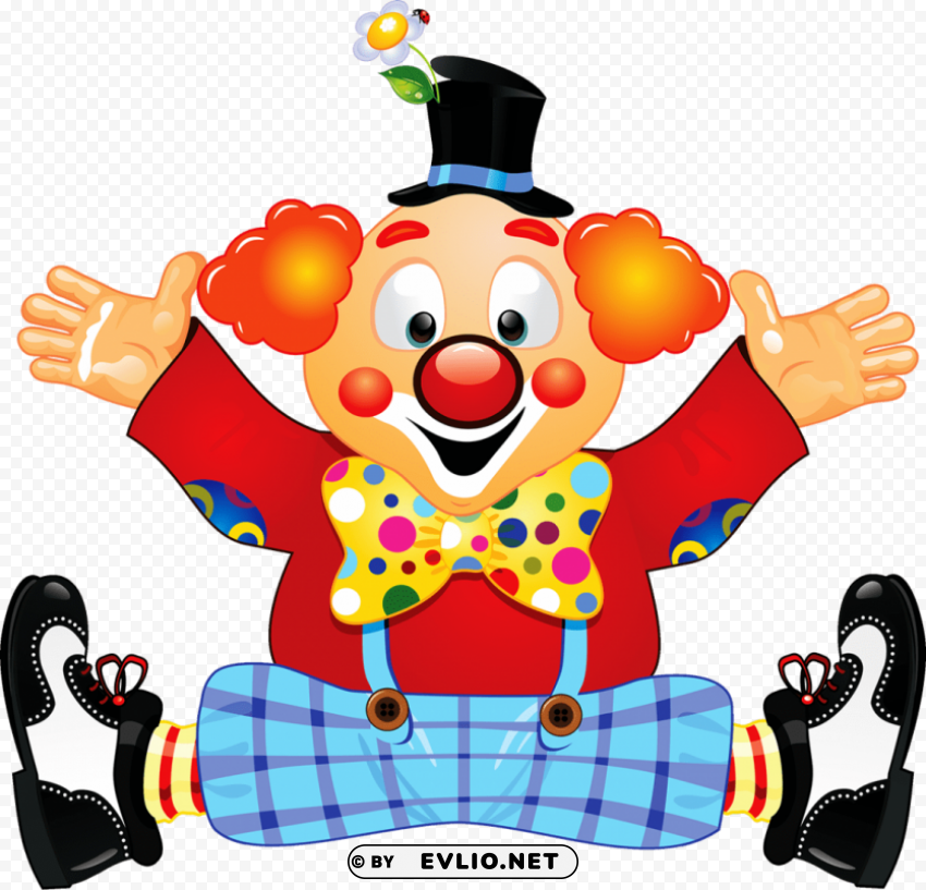 clown's Clean Background Isolated PNG Icon