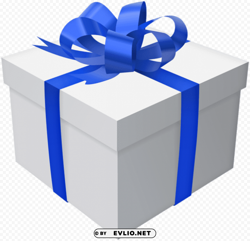 gift box with blue bow Clear PNG pictures comprehensive bundle
