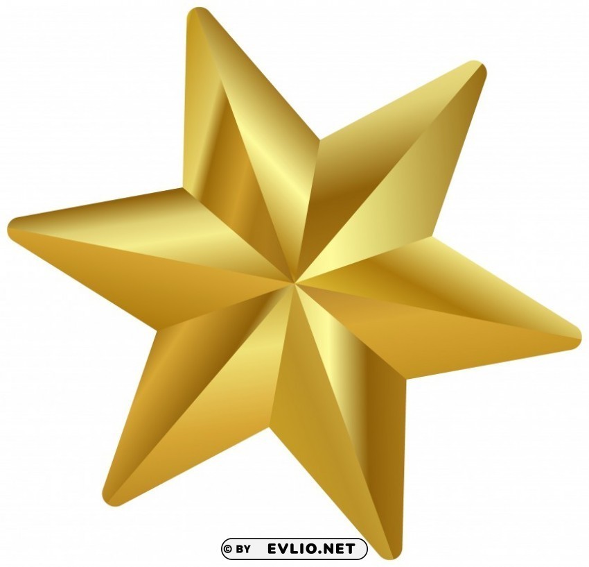 gold christmas star PNG transparent images for websites