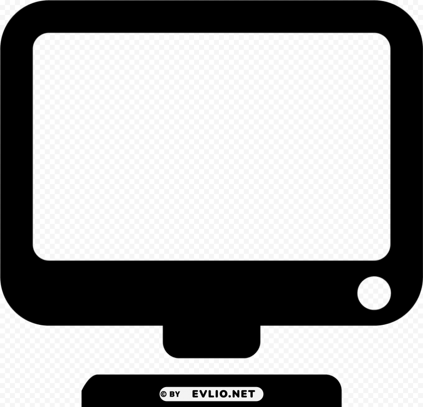 Computer Monitor Icon PNG Files With No Background Assortment