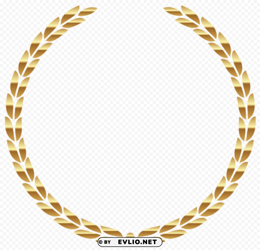 transparent gold wreath PNG files with clear background bulk download