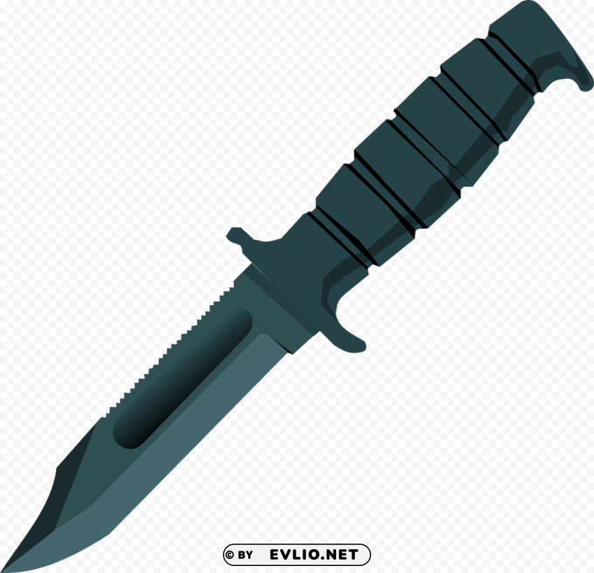 cartoonish bowie knife PNG images alpha transparency