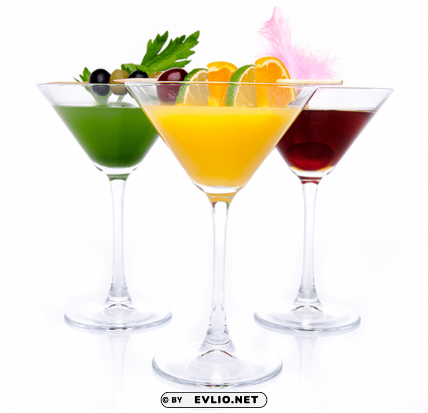 cocktails Transparent PNG Isolated Graphic Design