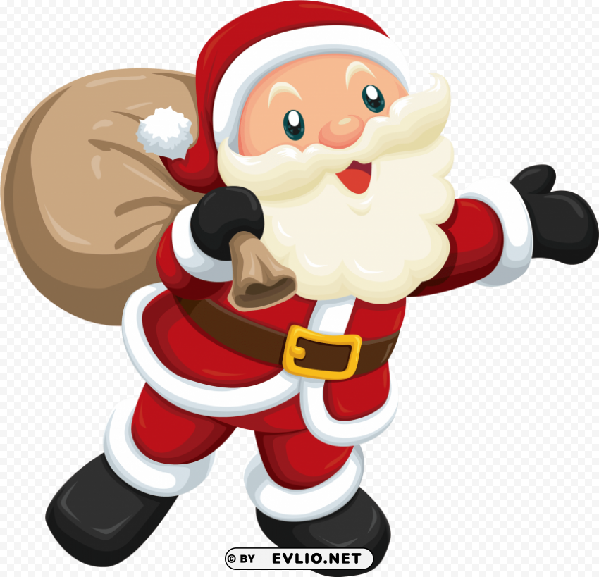 cute santa claus vector PNG images with clear background