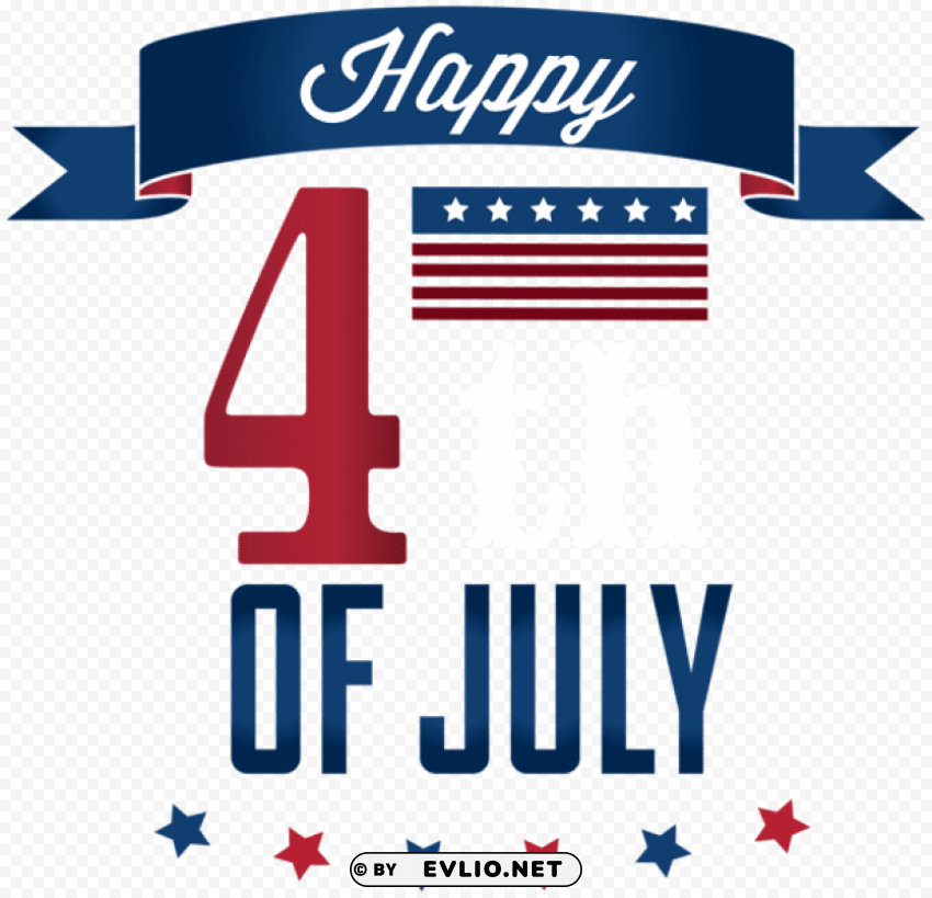 happy 4th july PNG Image Isolated on Transparent Backdrop