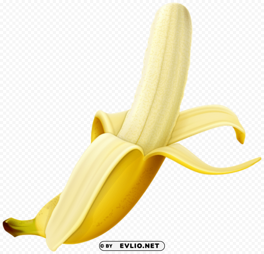peeled banana Alpha channel PNGs