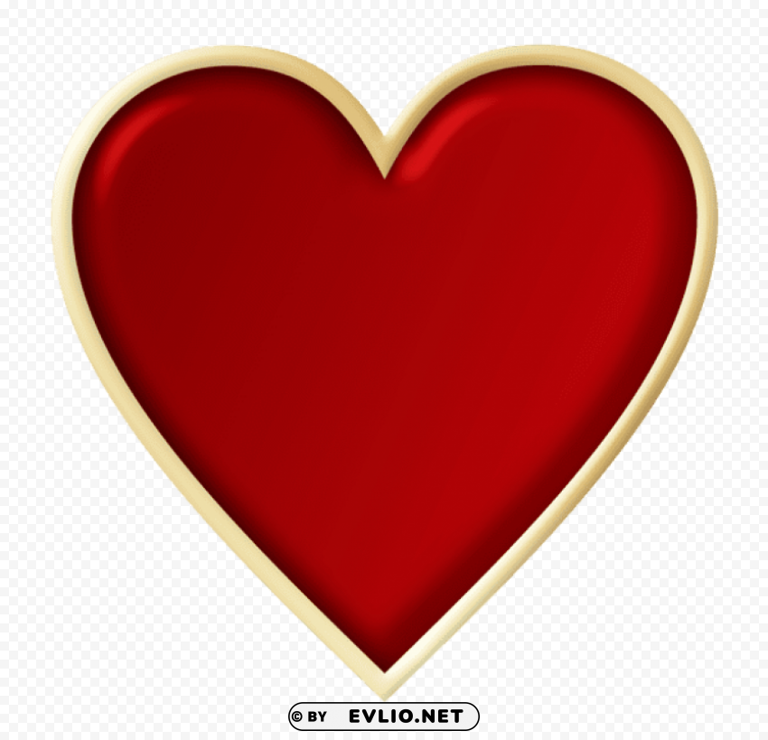 red heart PNG images with alpha transparency diverse set