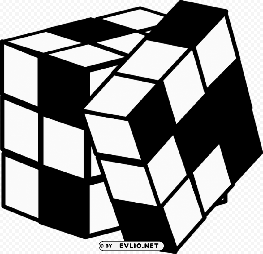rubik's cube PNG graphics with alpha channel pack