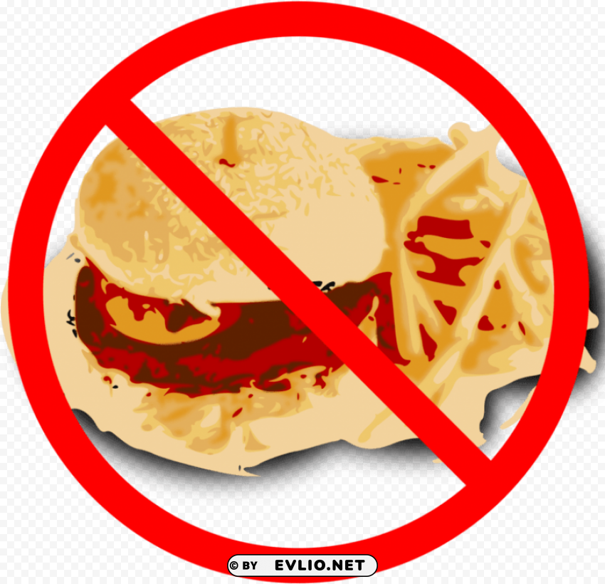 no fast food Free PNG download no background