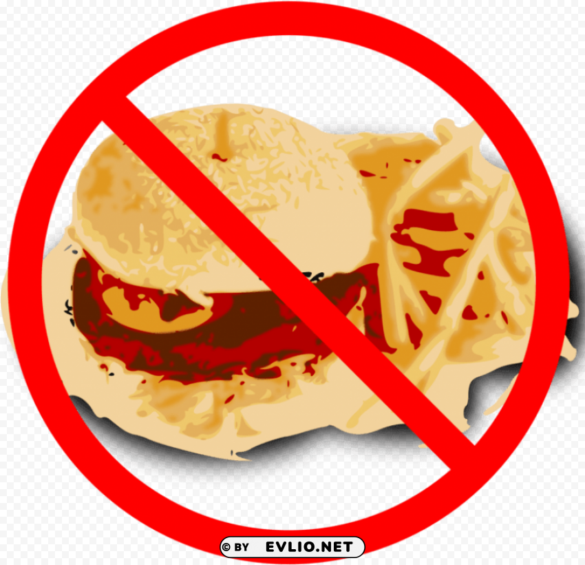 No Fast Food Free PNG Download No Background