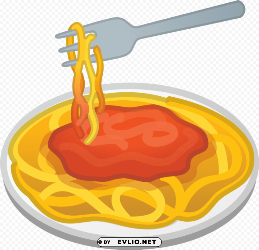 pasta emoji PNG images with transparent elements pack