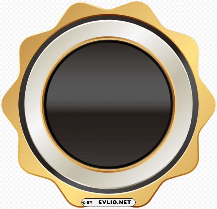 badge black gold PNG images with no limitations