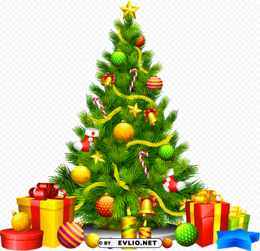  balls Christmas Trees PNG images with transparent canvas assortment