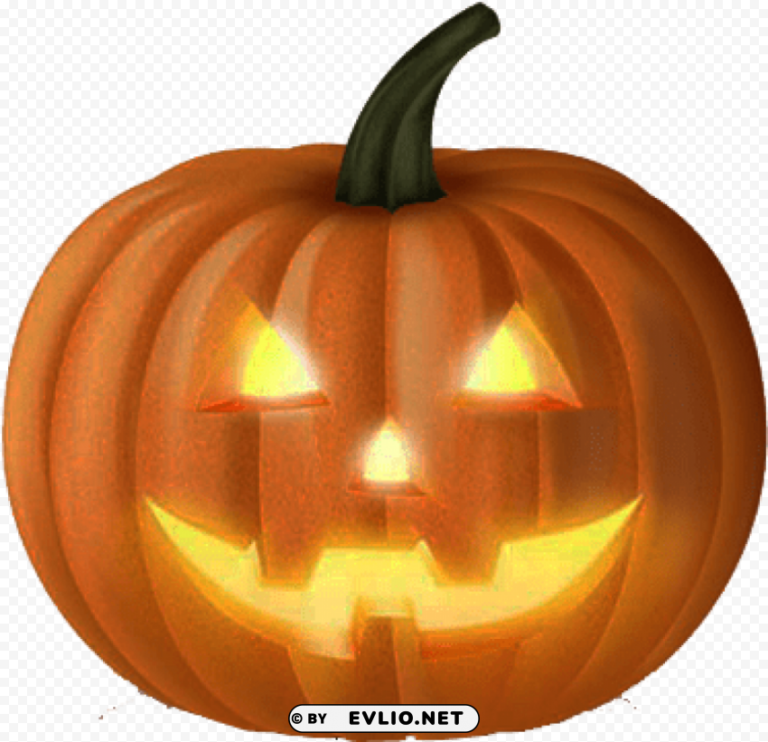 halloween pumpkin transparent Isolated Illustration with Clear Background PNG