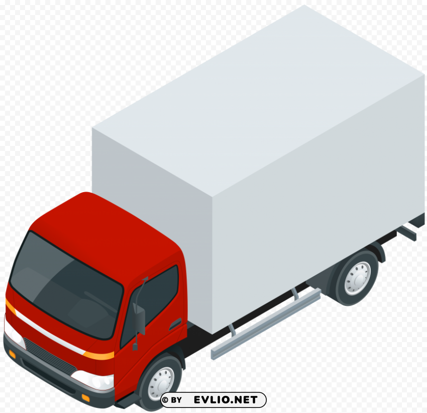 red truck Isolated PNG Object with Clear Background clipart png photo - ff4ed8dc