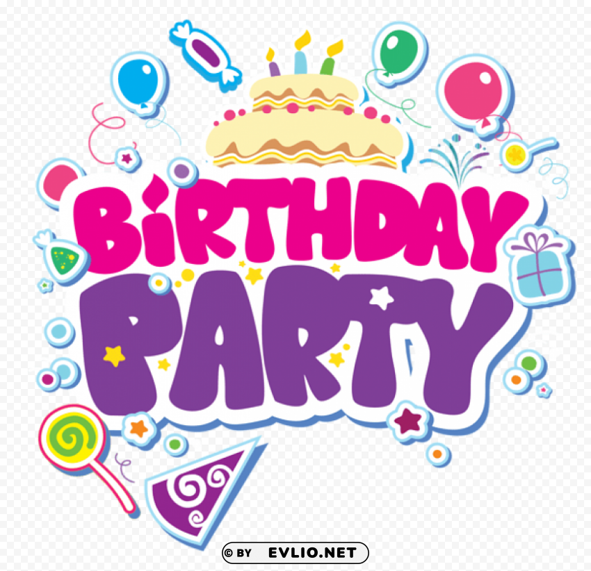 Birthday Partypicture PNG Image With Isolated Transparency