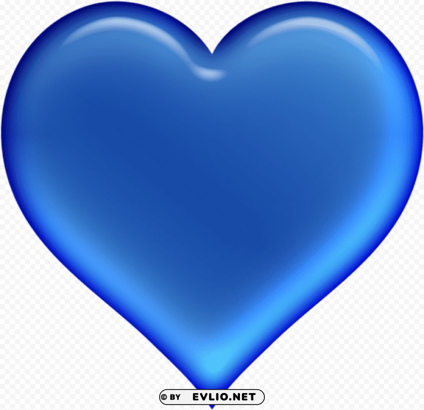 blue heart emoji transparent PNG with Transparency and Isolation PNG transparent with Clear Background ID 17691942