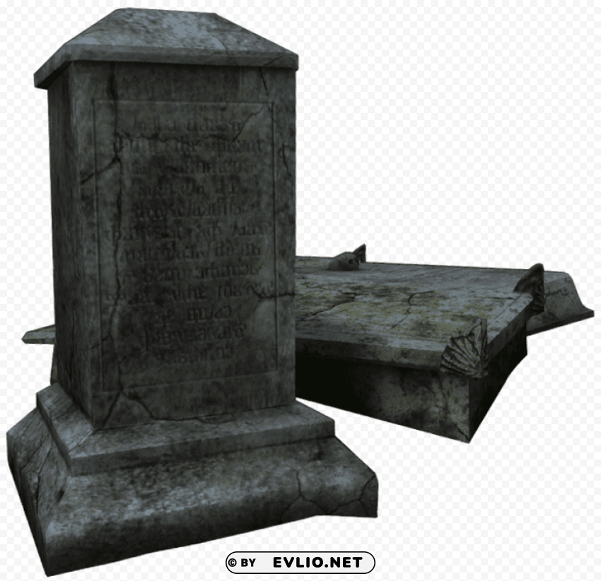 gravestone Transparent Background PNG Isolated Item