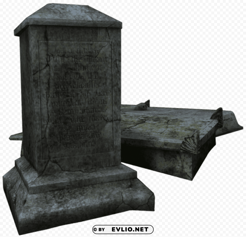 Gravestone Transparent Background PNG Isolated Item