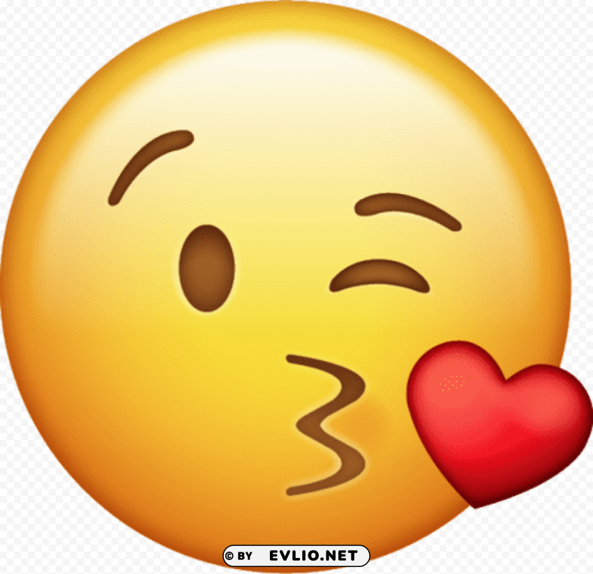 kiss emoji icon 2 Clear PNG graphics