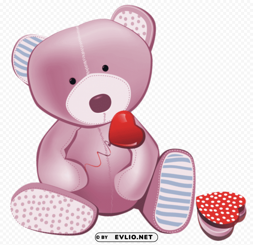 pink teddy Isolated Subject in HighQuality Transparent PNG
