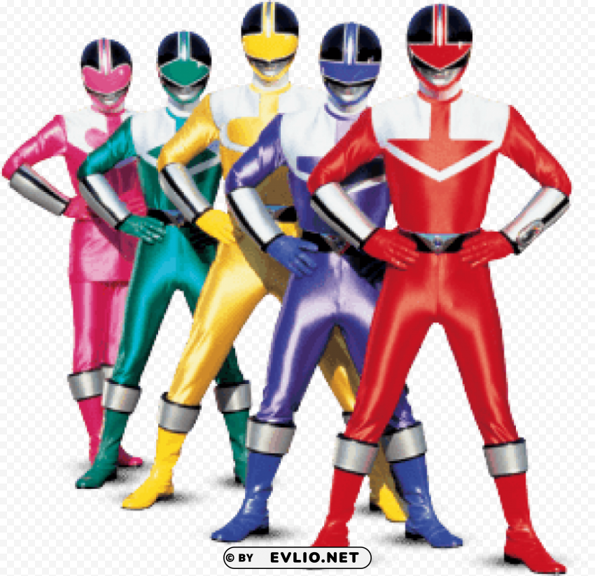 power rangers five PNG images with transparent space