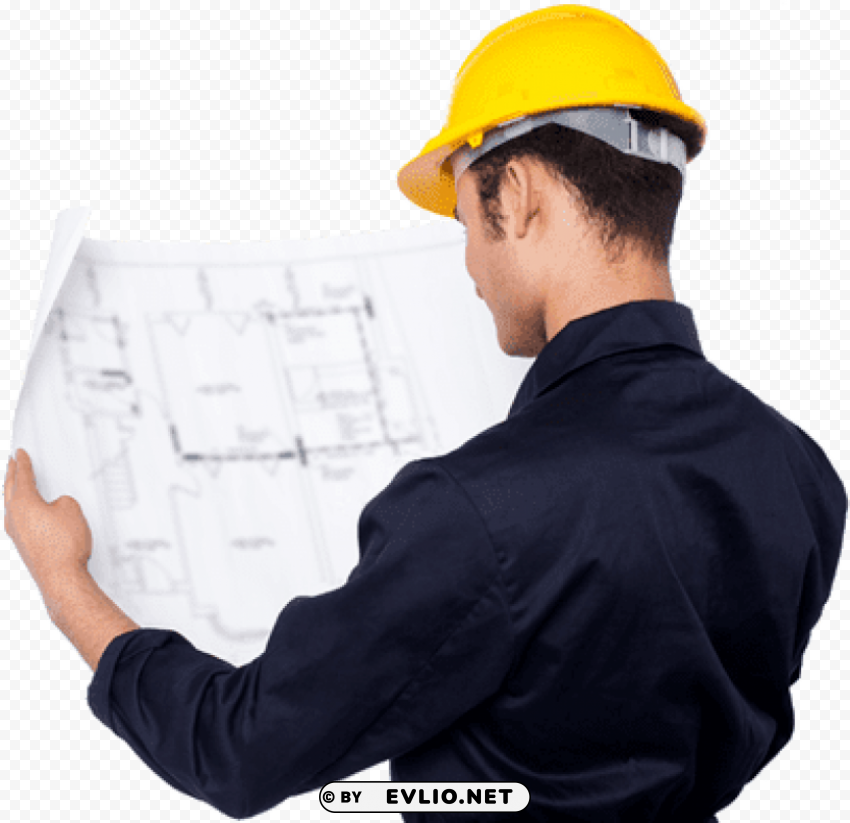 architect blueprint back HighQuality Transparent PNG Isolated Object
