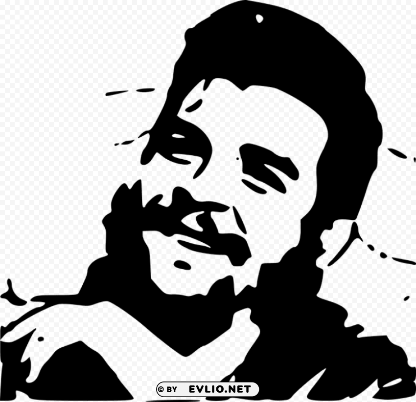 che guevara PNG images with alpha mask