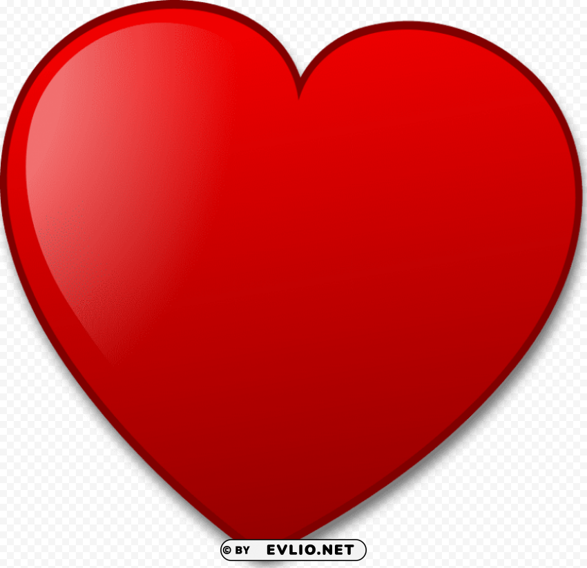 illustration of a red heart pv Transparent Background PNG Object Isolation