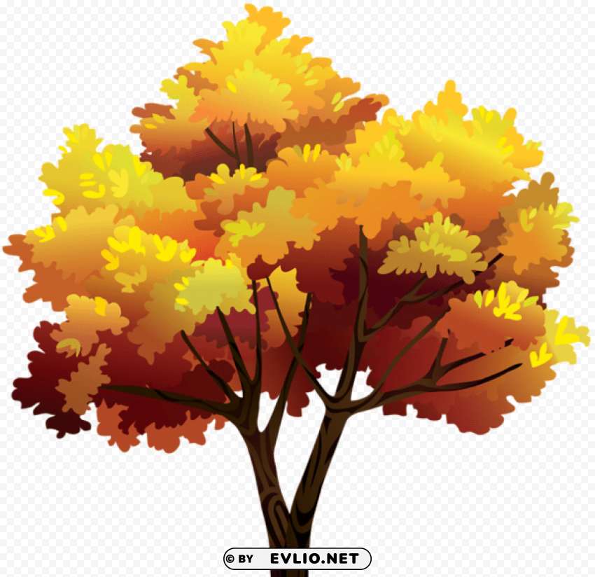 autumn tree decorative PNG transparent images bulk