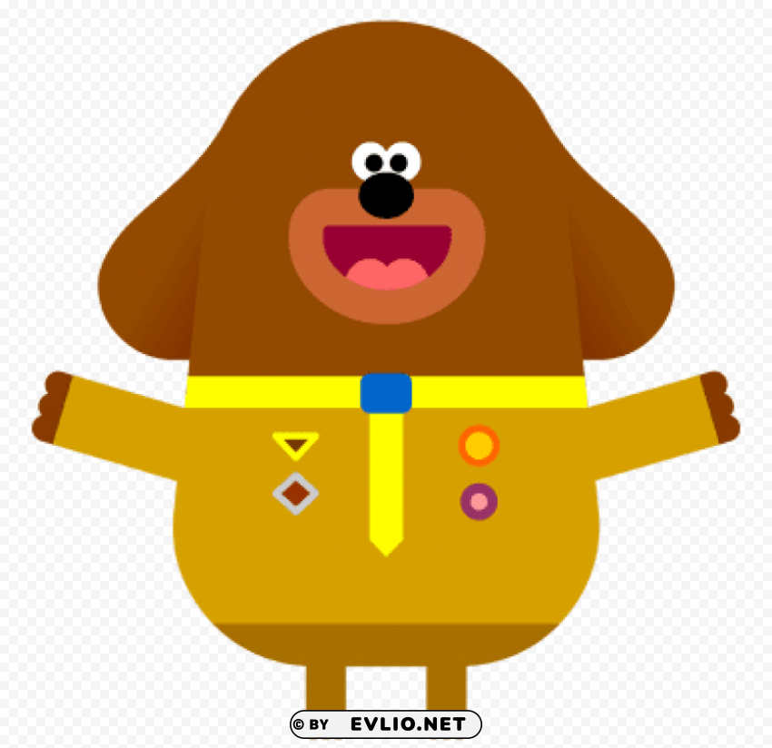 duggee happy PNG with Isolated Transparency