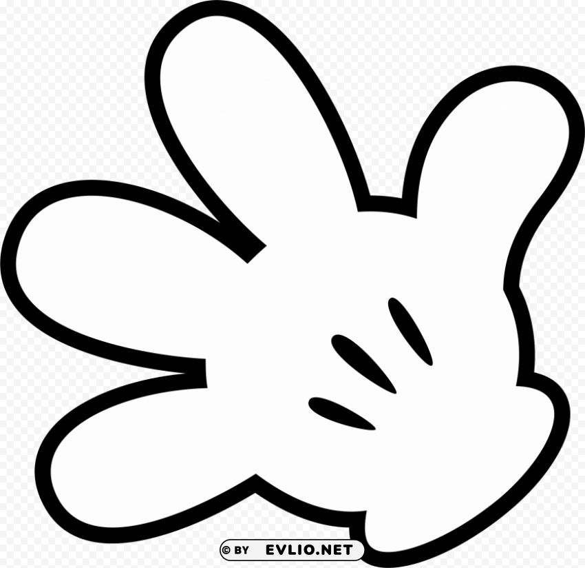 mickey hand PNG images with clear alpha channel clipart png photo - 3c5fc3a7