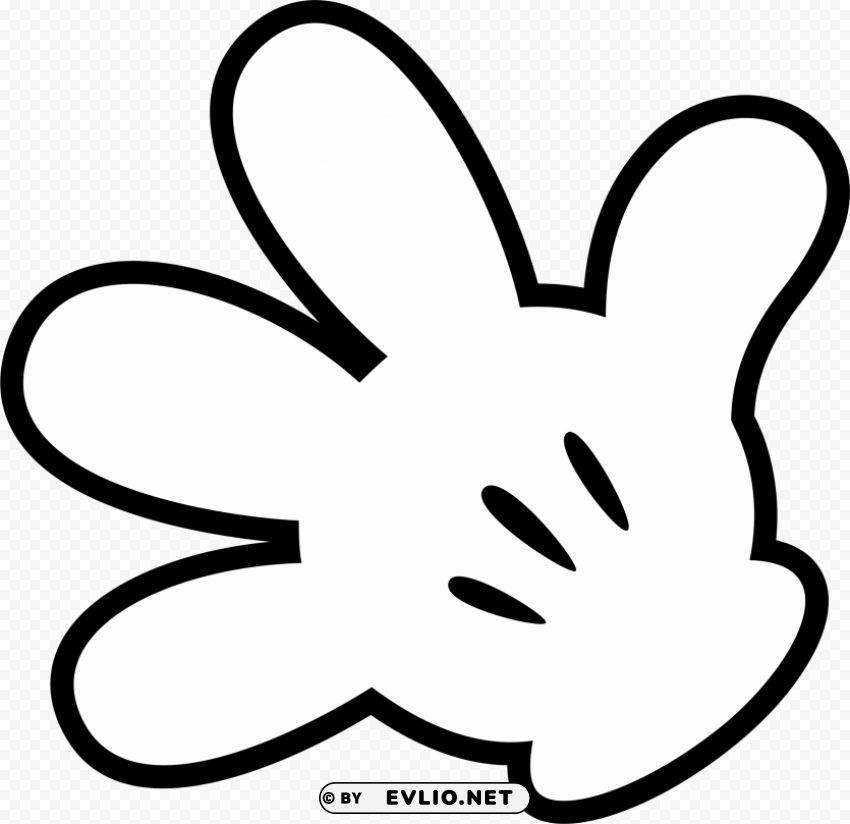 Mickey Hand PNG Images With Clear Alpha Channel