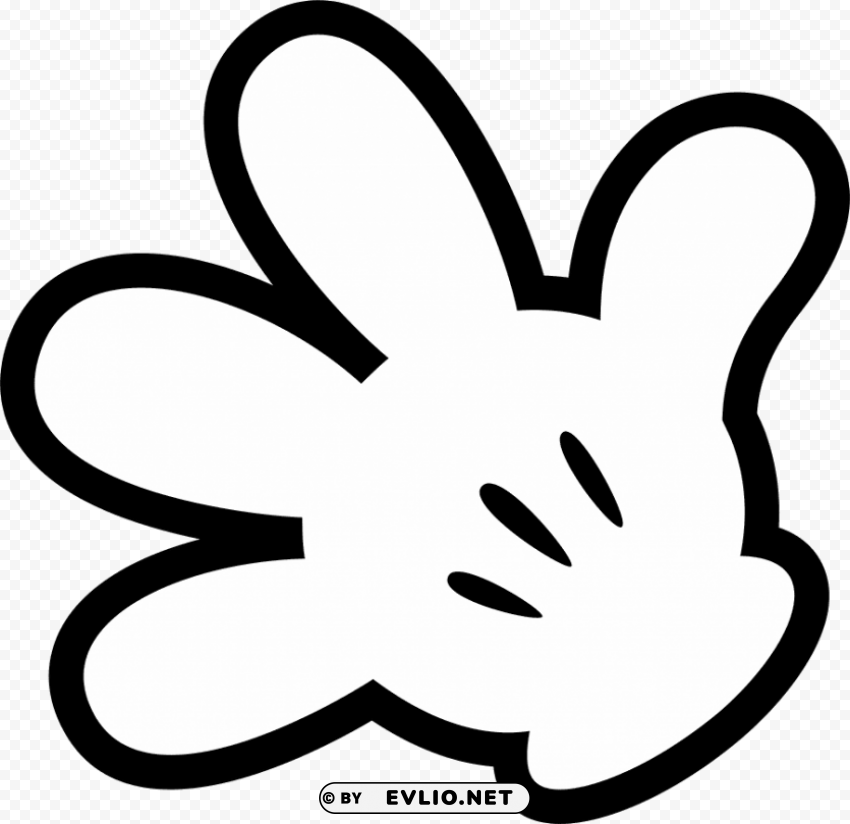 Mickey Mouse Hand PNG For Educational Use