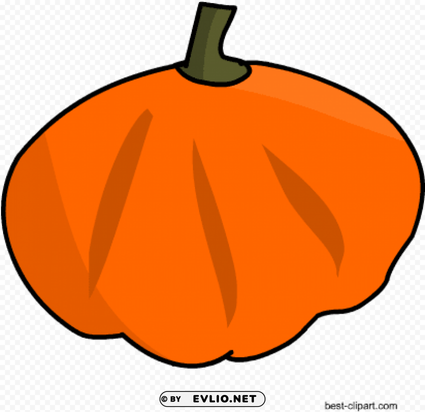 pumpkin Isolated Artwork on Clear Background PNG