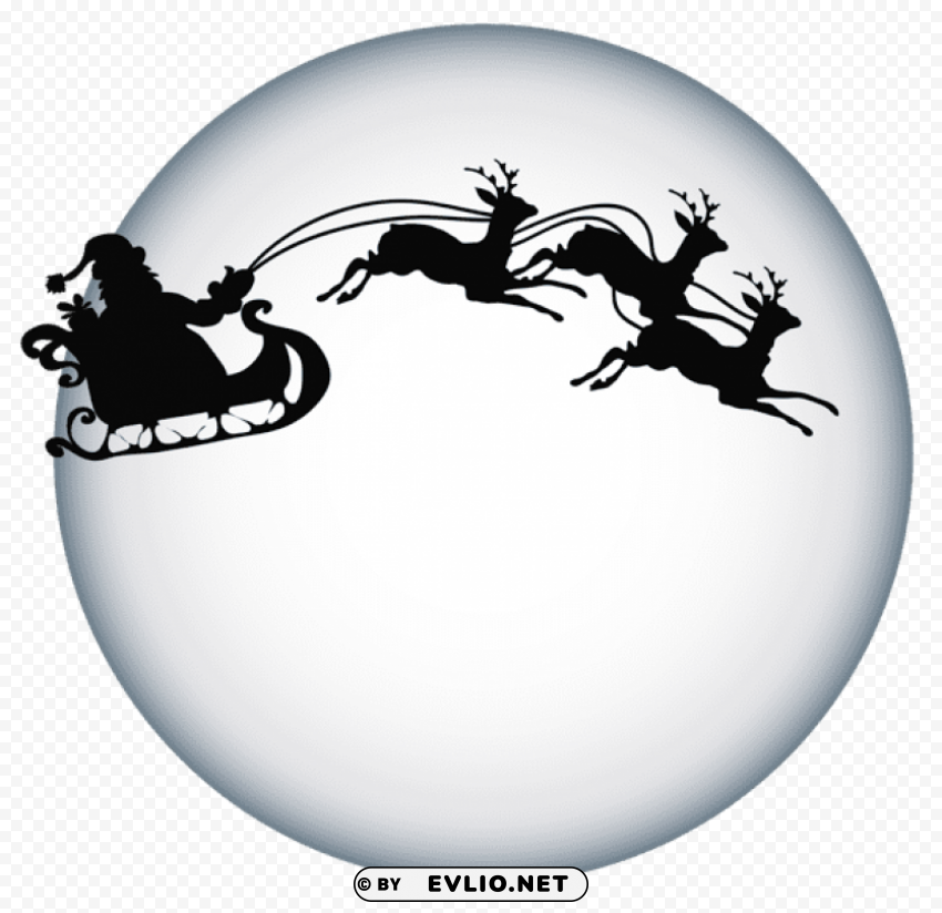 santa clause and moon shade Transparent PNG images free download