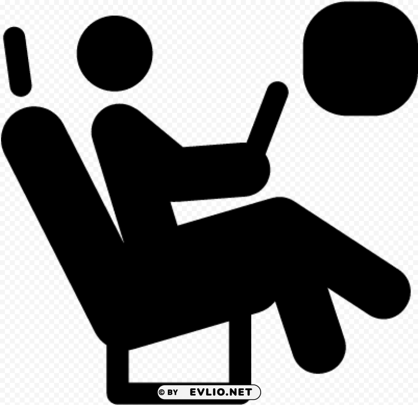 airplane seat icon PNG Image with Isolated Artwork
