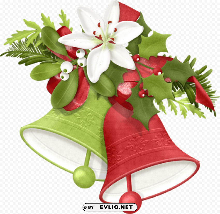 christmas cards - christmas bells clipart Isolated Character in Transparent Background PNG PNG transparent with Clear Background ID 7b4347ba