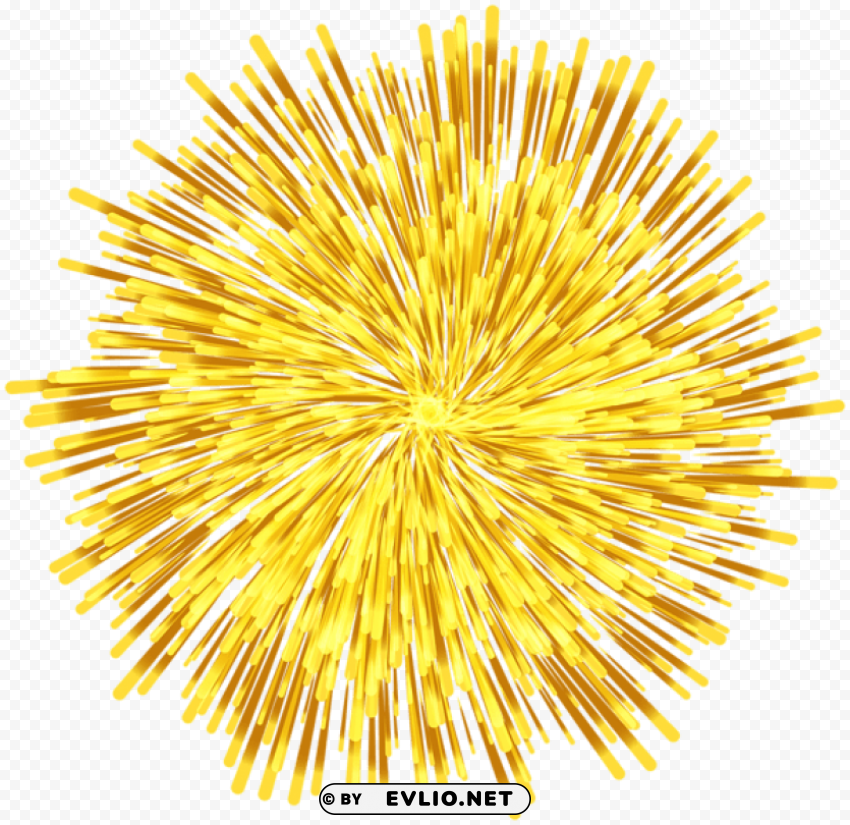 firework yellow Isolated Icon on Transparent Background PNG
