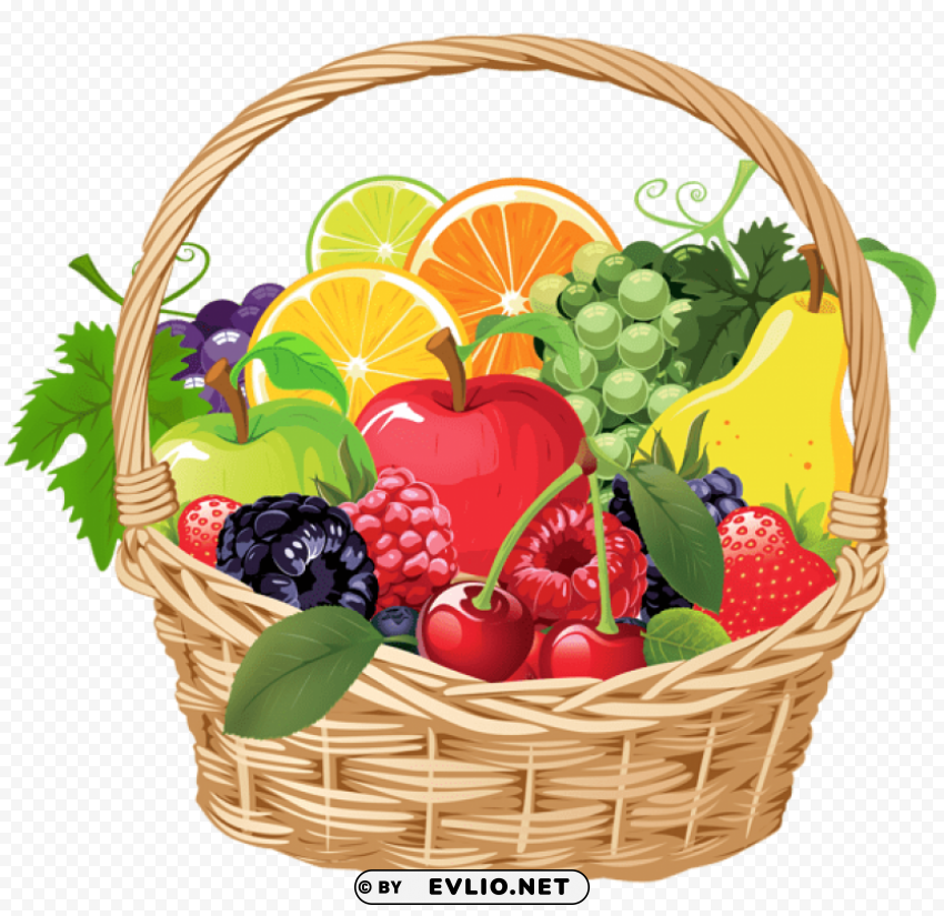 fruit basket vector Clear PNG pictures package