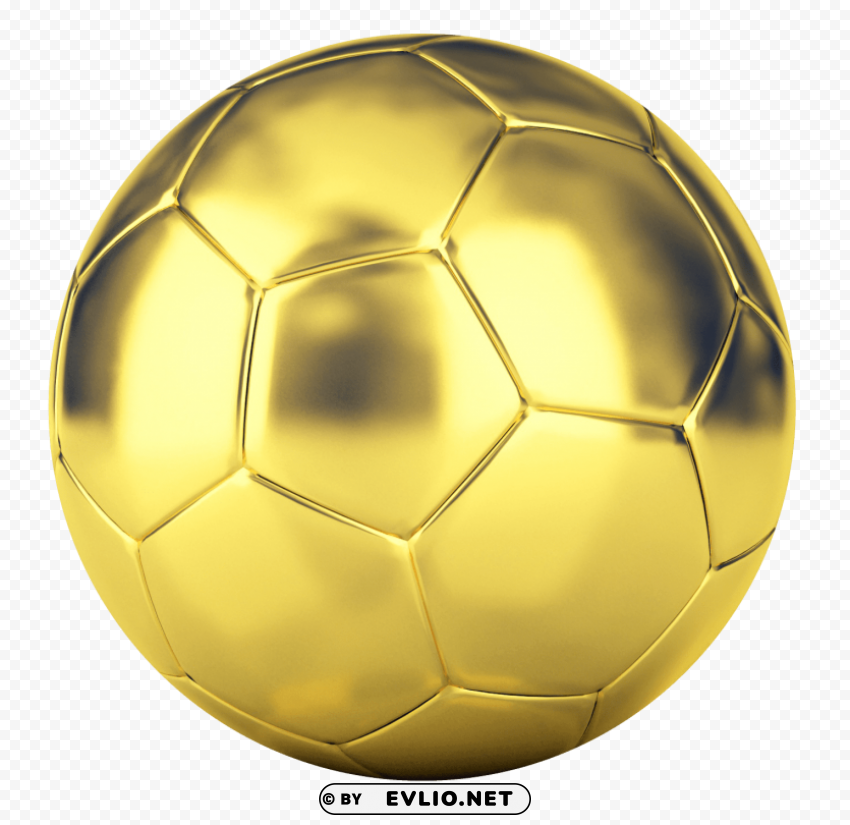 Transparent Background PNG of golden football PNG images for graphic design - Image ID 38a7e821