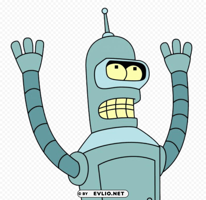 futurama bender PNG Image Isolated with High Clarity
