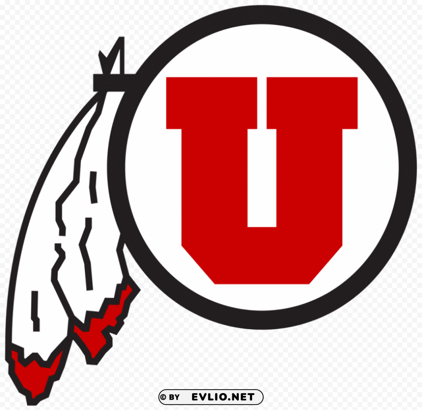 utah utes logo Isolated Graphic on Clear PNG